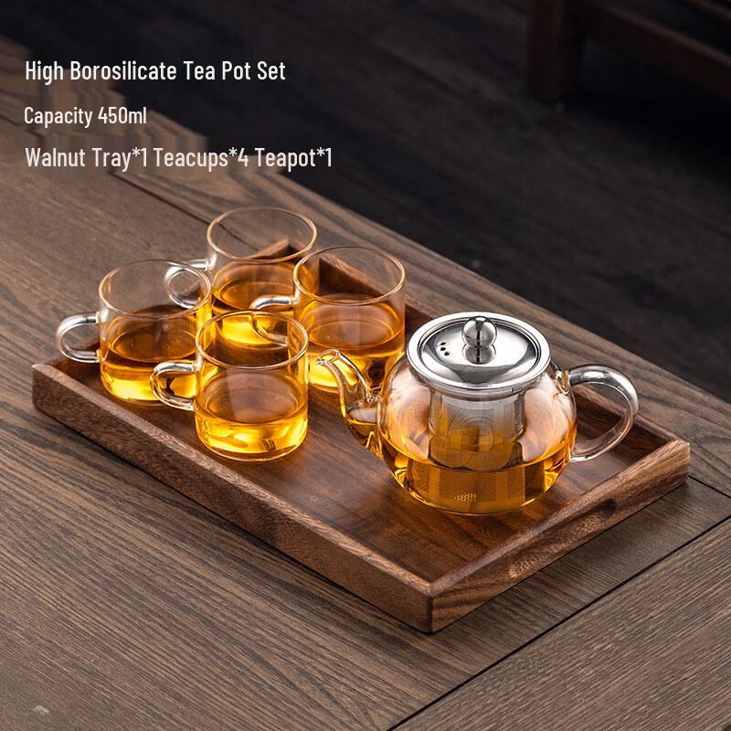 ZISIZ Heat-Resistant Glass Teapot