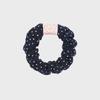 Pointelle Dot Mini Hair Scrunchie Navy