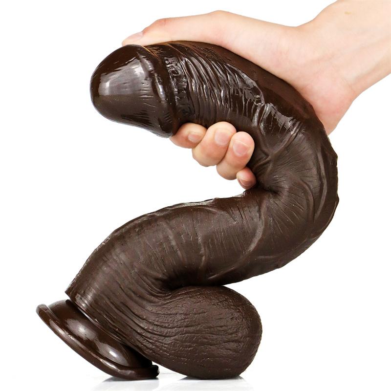 Oversized with Suction Cup Simulation Dildo Female Masturbation Device Adult Sex Toys