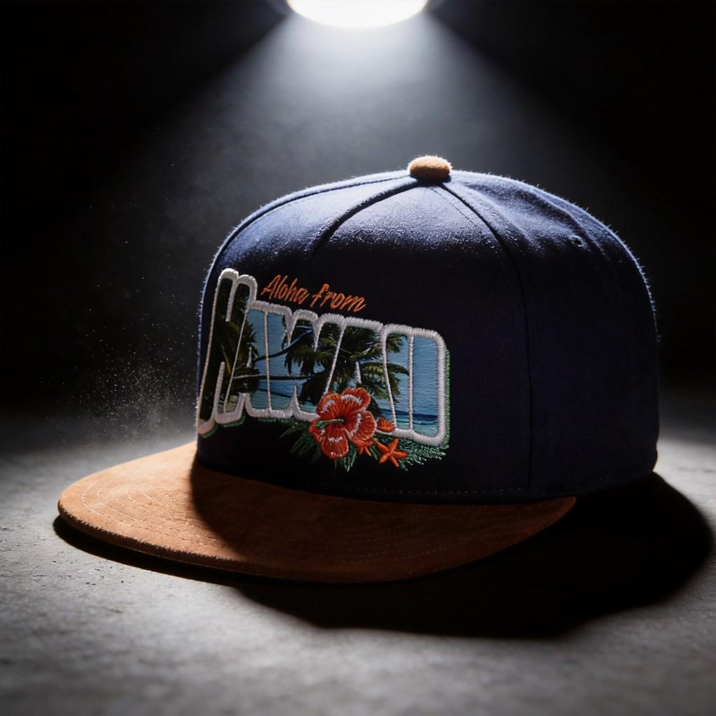 Greetings From Hawaii Cotton Baseball Cap With Wide Brim For Sun Protection And Casual Wear