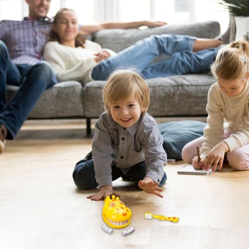 Teeth Brushing Toy, Detachable Giraffe Educational Toy for Preschool, Role-play Toy, Tooth Model Toy, Fun Educational Game with Toothbrush Toy for Kid