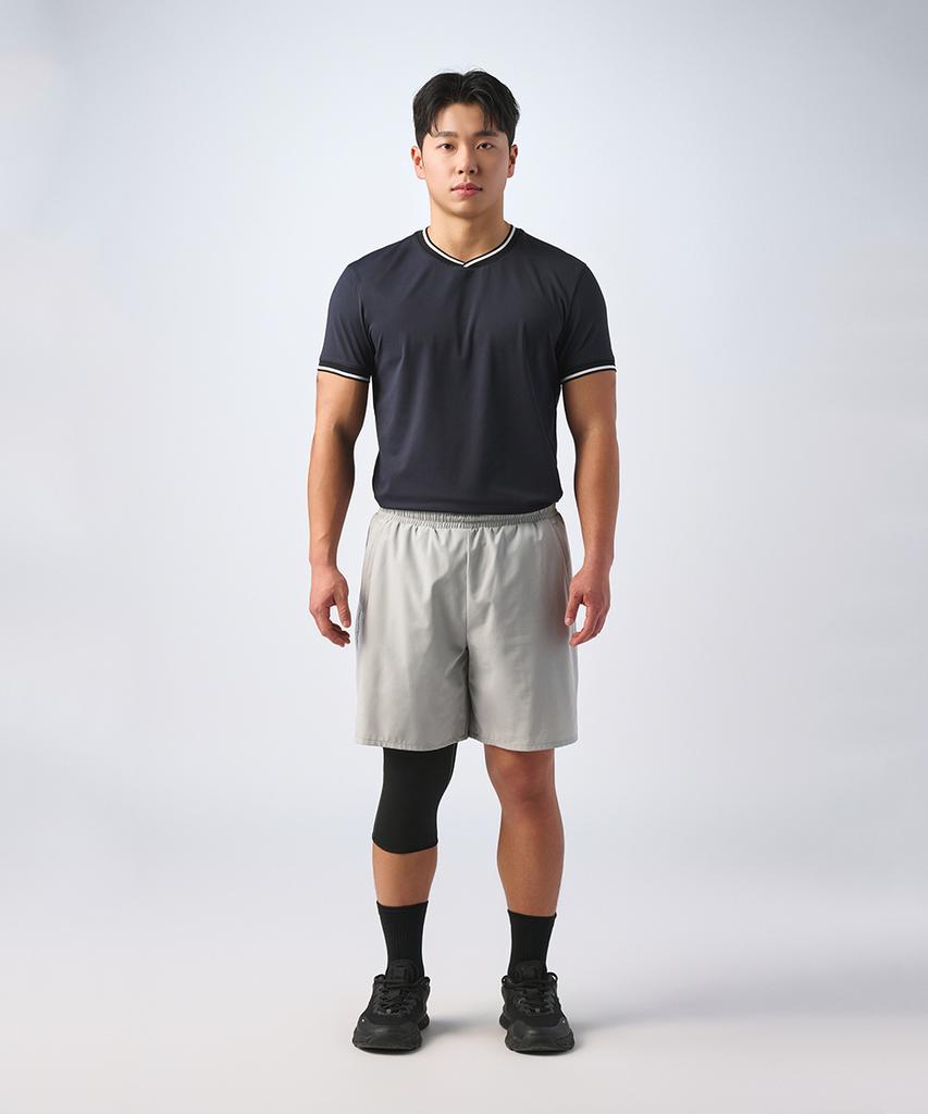 MUSINSA STANDARD SPORTS Dry-Act Muscle Fit Neck-Point Short Sleeve (4 Colors)