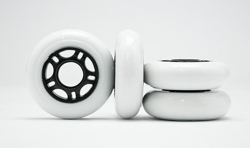 SET OF ROLLER SKATE WHEELS 76mm - 4 pcs