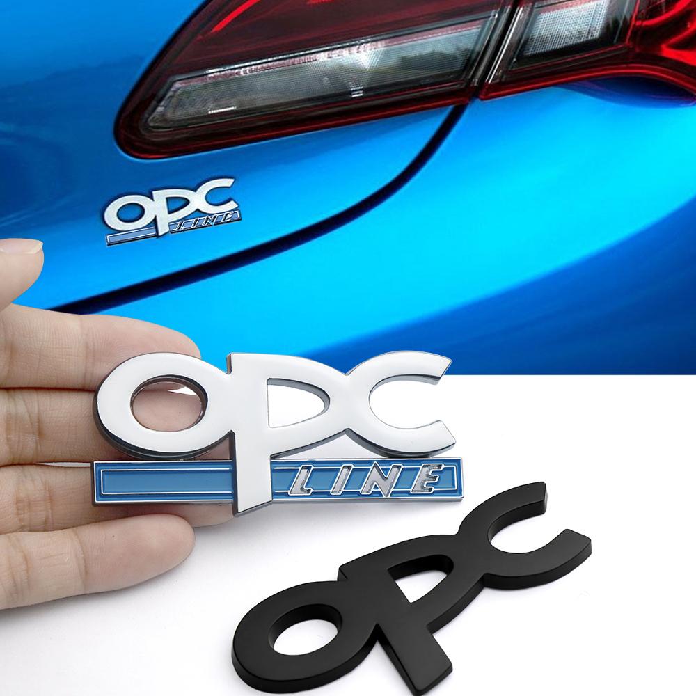 1pcs Car Accessories 3D Chrome Metal Emblem Car Body Fender Logo Stickers for OPC Opel Astra H G Insignia Zafira Corsa Vauxhall