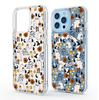 Orange Pumpkin Skull Magnetic Case for iPhone 15/16/17 Pro Max - Transparent Full Coverage