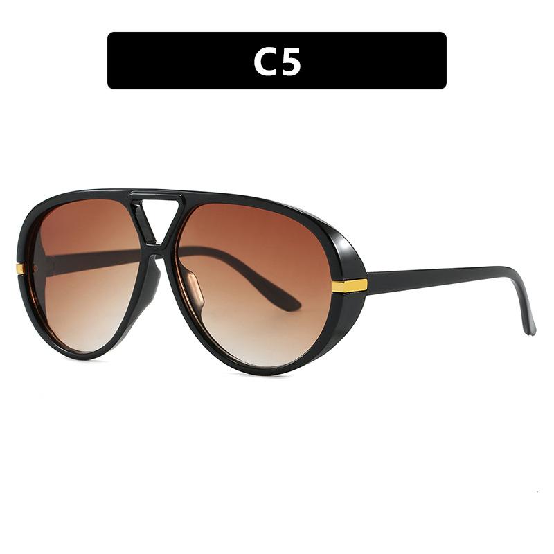 New Vintage Pilot Sunglasses Women Men Brand Round Sun Glasses Female Circular Eyewear  For Male Female Eyeglasses