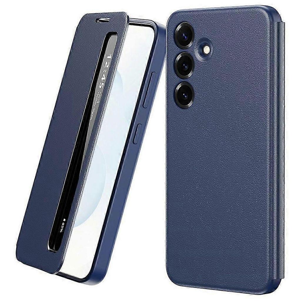Compatible For Samsung Galaxy S25 FE Case Smart View Window Leather Phone Cover