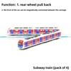 Alloy City Simulated Subway And Bullet Train Models For Collection Display And