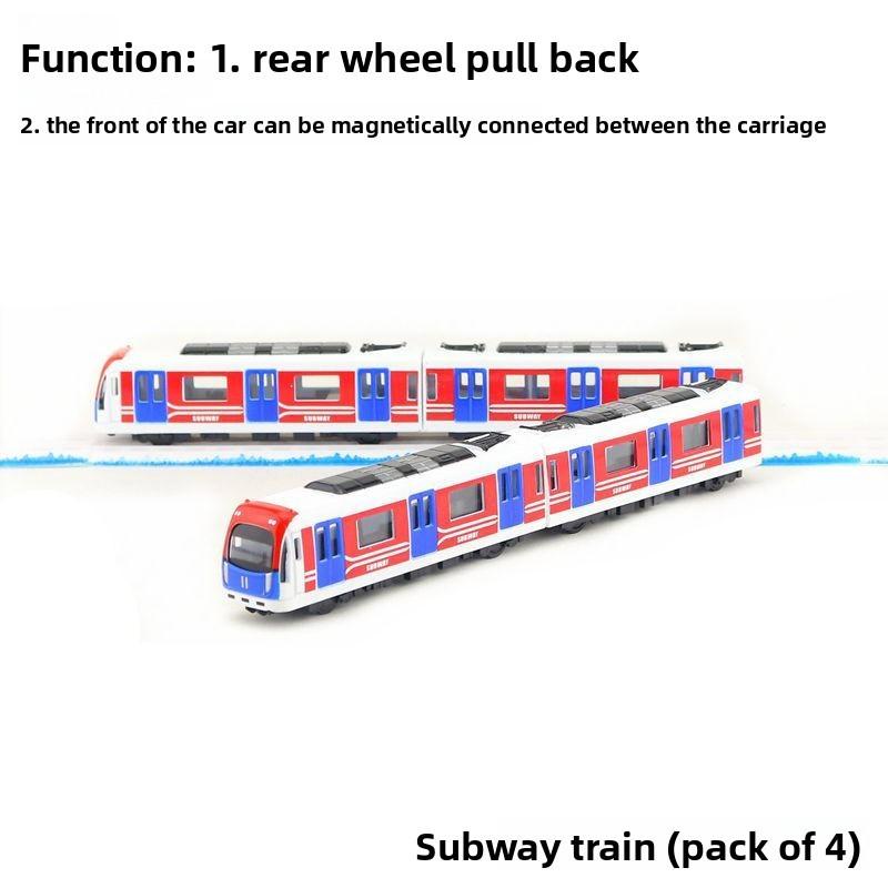 City Alloy Simulated Subway And Bullet Train Models For Collection And Display