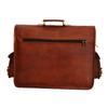 Goat Leather Messenger Shoulder Briefcase Men Laptop Satchel Vintage Genuine Bag