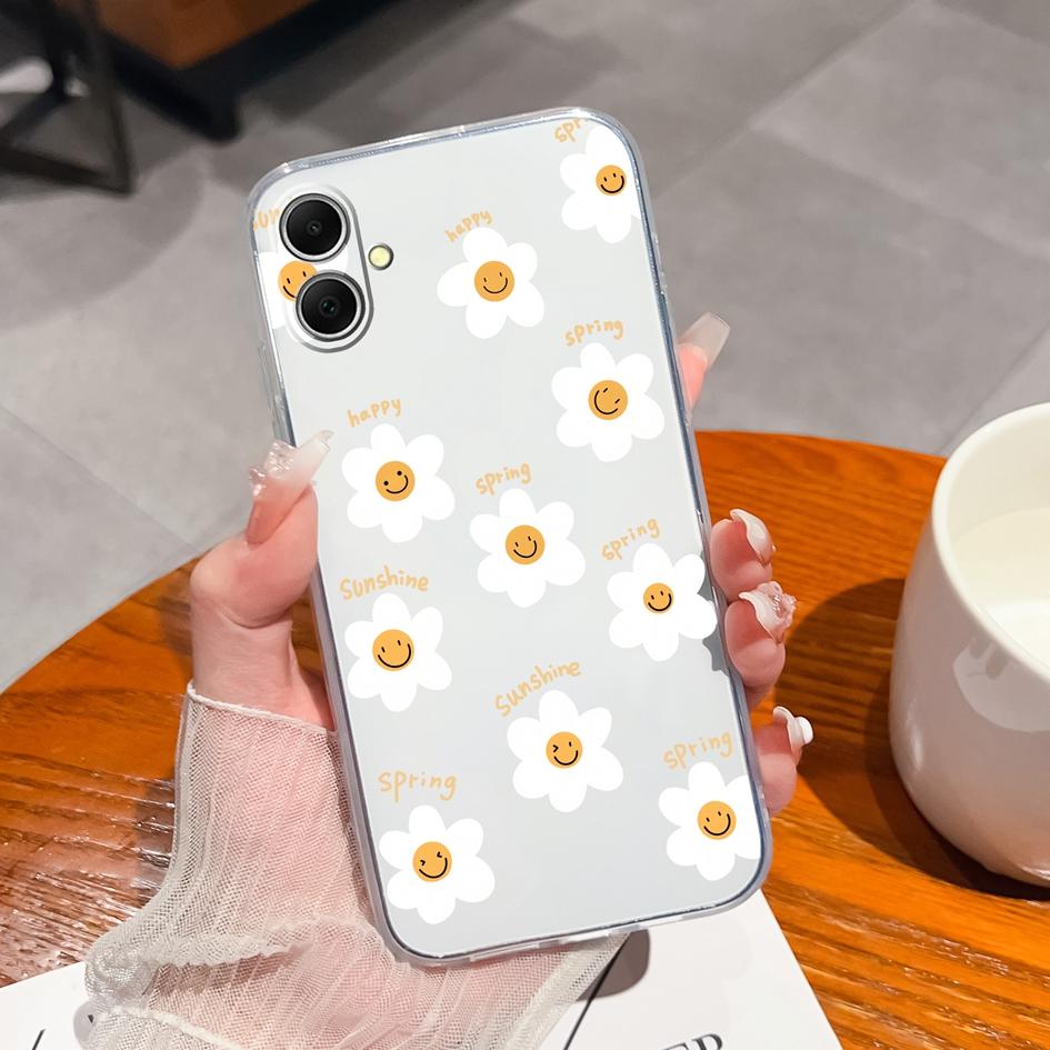 Exquisite New Cover For Samsung A26 A06 S25 Plus Ultra S25Ultra F14 S24 FE M35 A16 A36 A56 Popular Flower Camera Protection Silicone For Samsung Shell