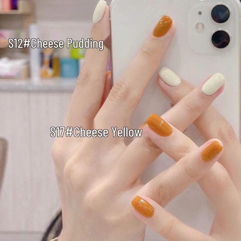 Best-Selling No-Bake Peel-Off Cherry Red Korean-Style Elegant Nail Polish