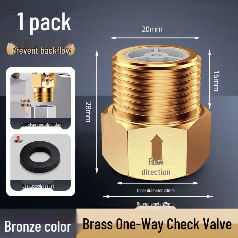 

4-Point One-Way Toilet Check Valve - Anti-Backflow Non-Return Valve