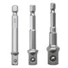 Socket Head Connection Rod: Hex Shank to Square Drive Adapter for Electric Wrench and Hand Drill