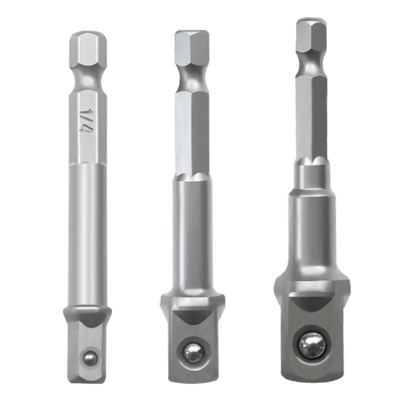 Socket Head Connection Rod: Hex Shank to Square Drive Adapter for Electric Wrench and Hand Drill