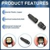 INFINAUTO 1 Set 6 Pin Headlight Fog Lamp Connector Plug 1.5mm Series Female Male