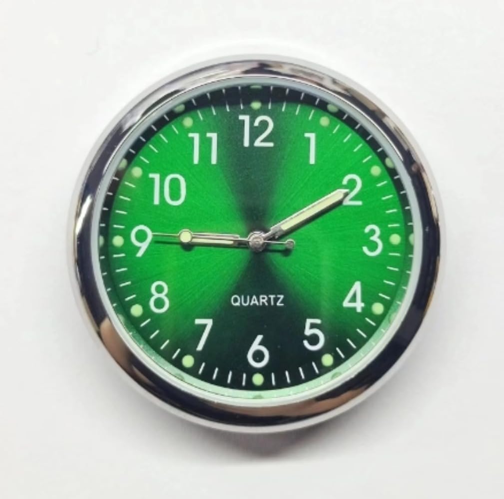 Fiegcit Car Dashboard Watch Car Mini Auto Clock Car Clock Refit Interior Bright Quartz