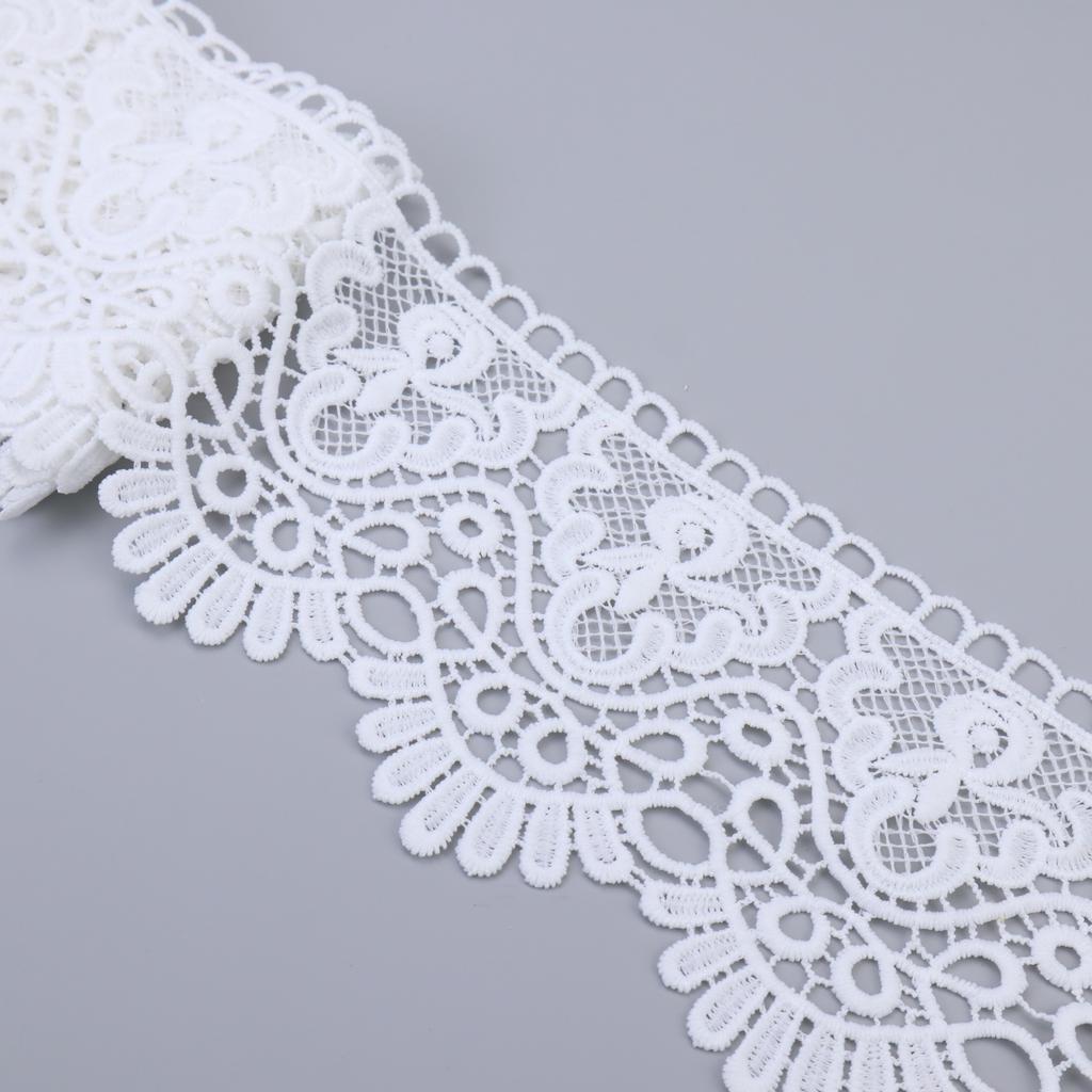 3 Yards Inelastic Europe Crown Lace Trim Pattern Embroidery Lace Sewing Craft For DIY, Clothes Decoration Sewing Accesssories,