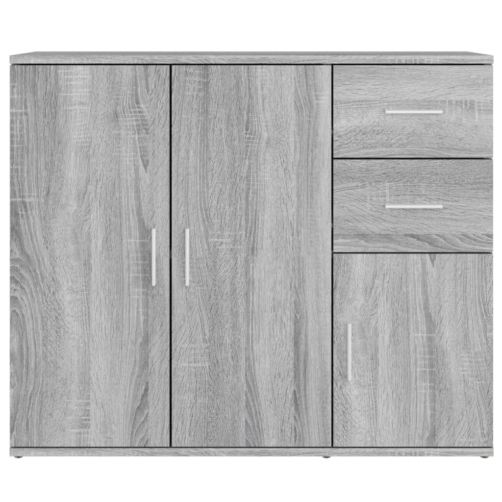 Vidaxl Szafka, Szary Dąb Sonoma, 91X29,5X75Cm, Materiał Drewnopochodny