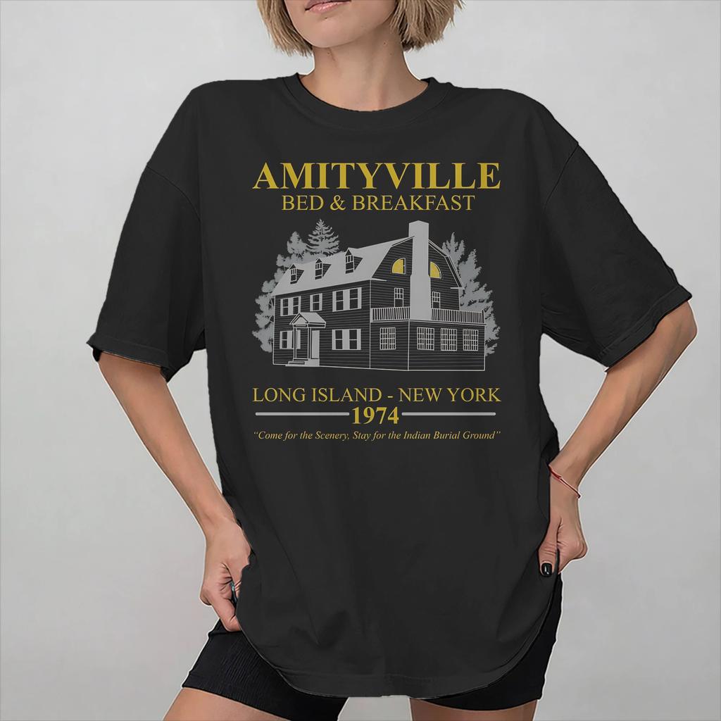 The Amityville Horror Movie New Arrival T Shirts for Unisex Women Cotton Tee Shirt Clothing