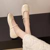 Fashion 2025 New Women Flat Shoes Fashionable and Versatile Round Toe French Mary Jane Shoes Women New Summer Soft Soled Shoes
