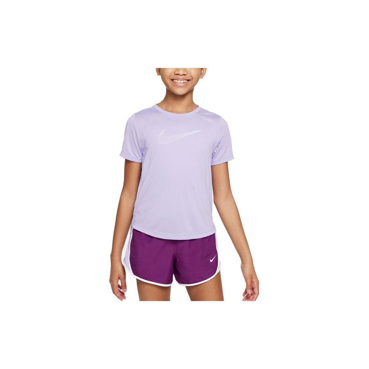 (GS) Nike Dri-FIT Training T-shirt  Light Purple  Kids  DD7639-515 L
