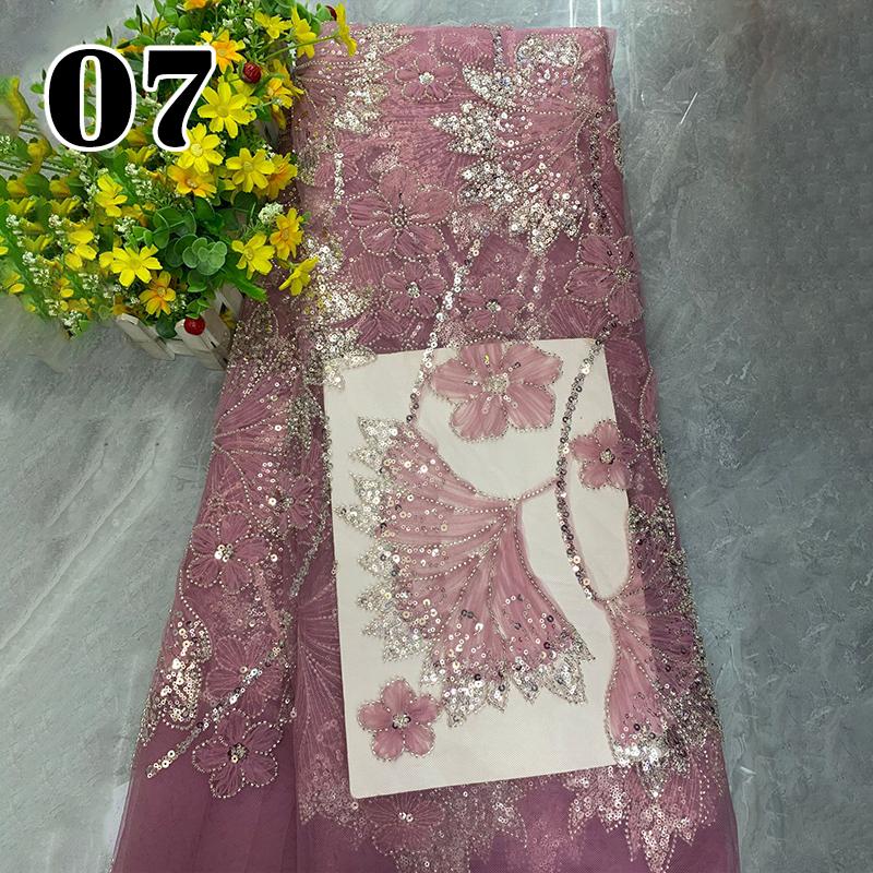 

Luxury Mesh Sequin Embroidery Fabric Lace Gold Thread African Lace Fabric DIY Sewing Bridal Gowns Evening Dress Stage Clothing 1Yard