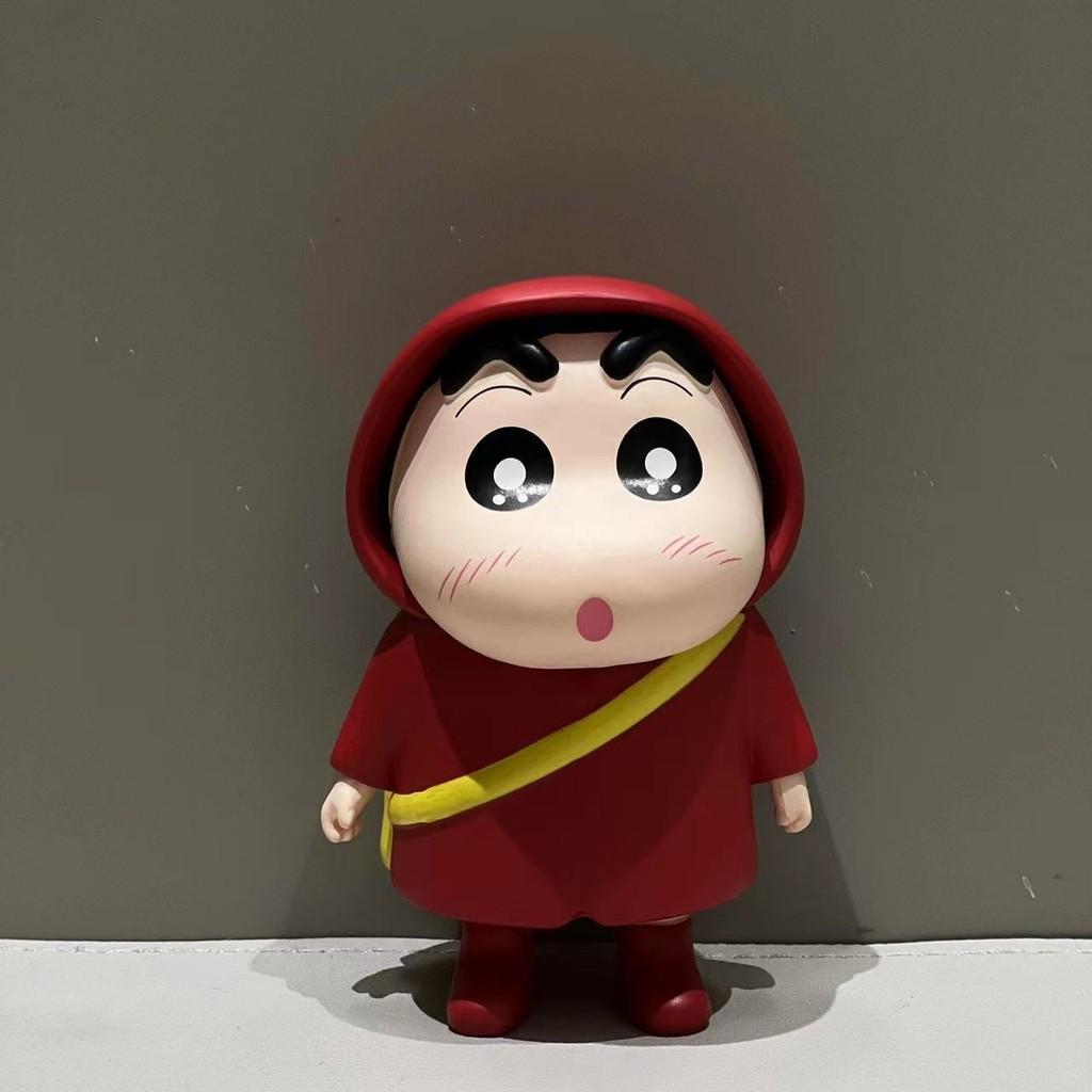 Shinchan Crayon Colorful Raincoat Standing Figure Desktop Decoration Cartoon