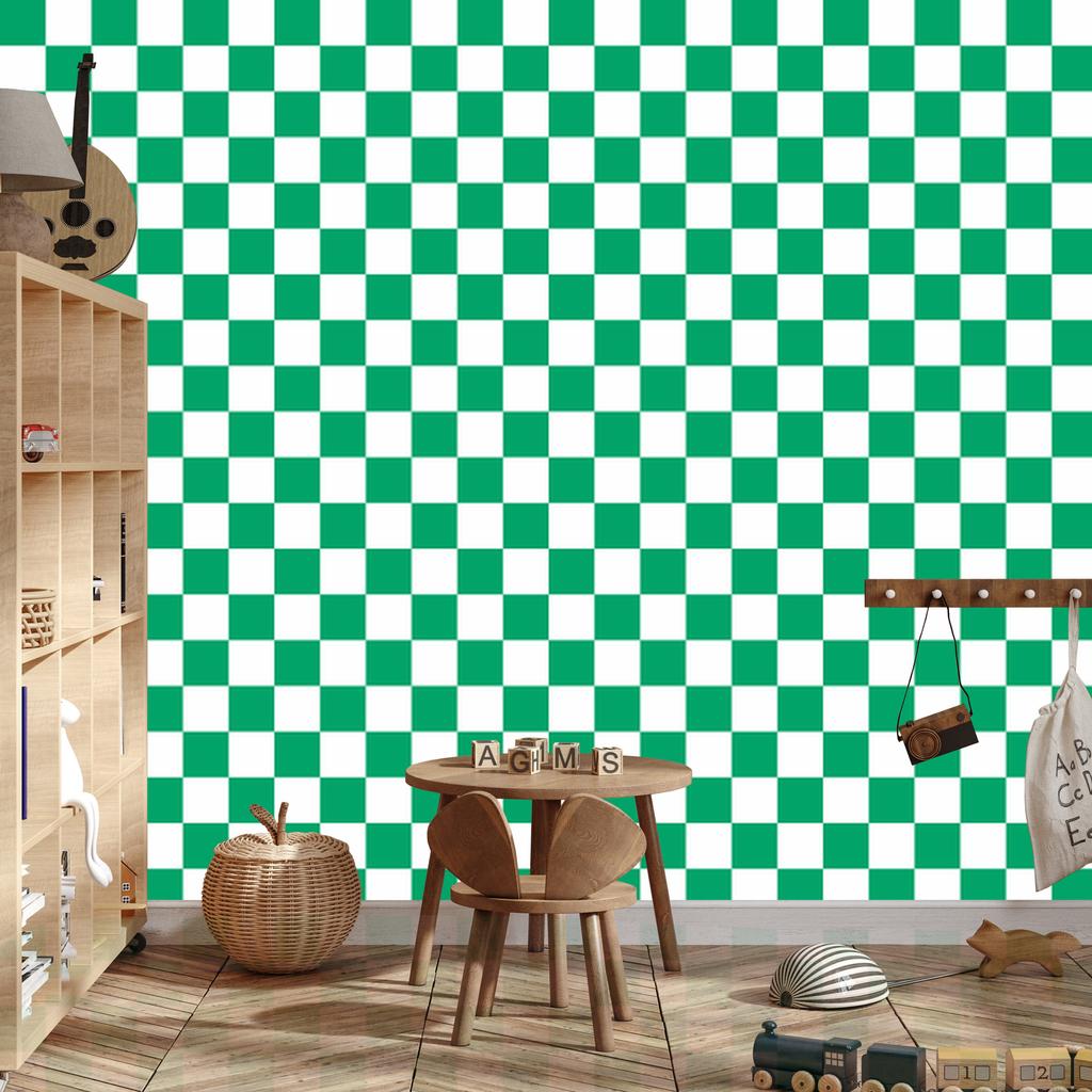Checkerboard Wallpaper for Living Room and Bedroom 50x1000