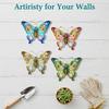 New Large Cutout Metal Butterfly Wall Art, Rust-Proof Outdoor Metal Sculpture For Garden Fence Patio Yard - Unique Gift