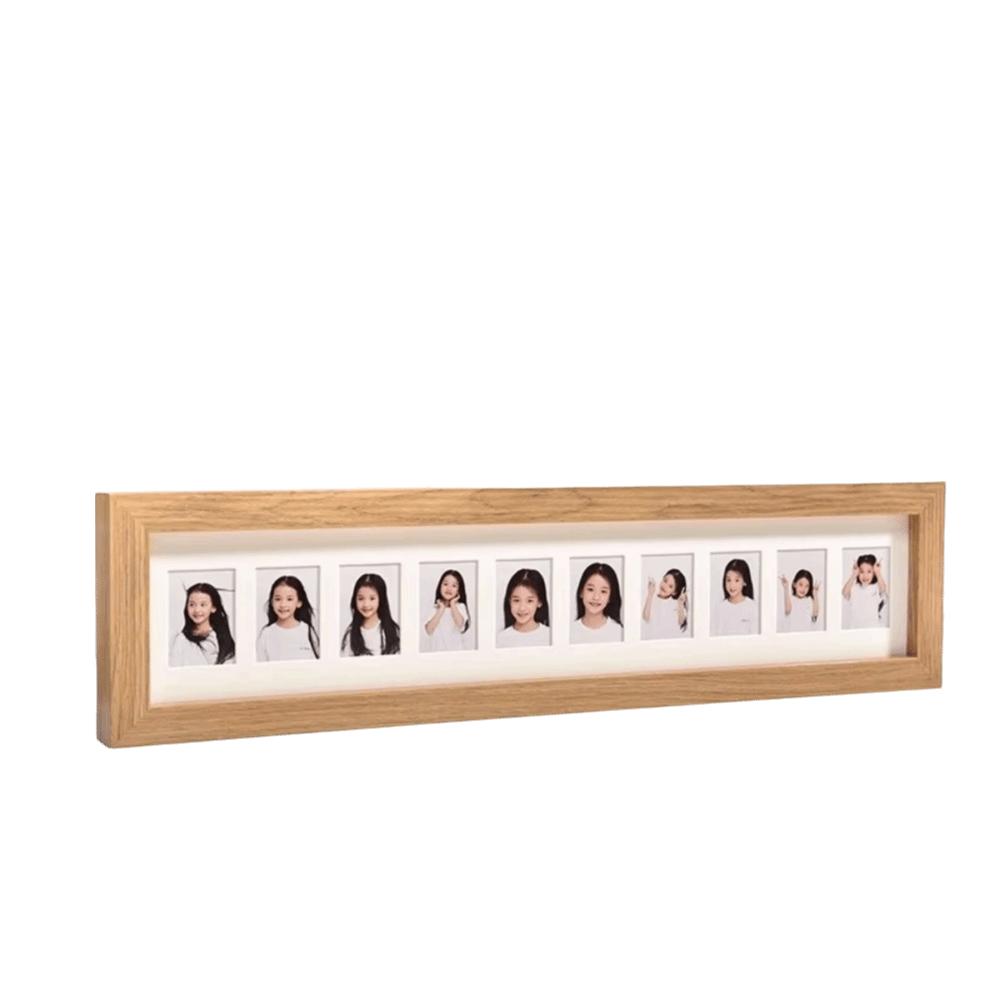 

Дюймова фоторамка Дерев яна рамка для дитячих спогадів Фоторамка Пам ятний запис про зростання 10 holes