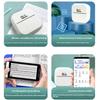 High Definition Portable Label Printer For Students Homework Sticker With OCR Wireless Scanner Rechargeable Battery