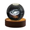 3D Galaxy Starry Sky Crystal Ball Night Light - Solar System Ornament for Birthday Gift
