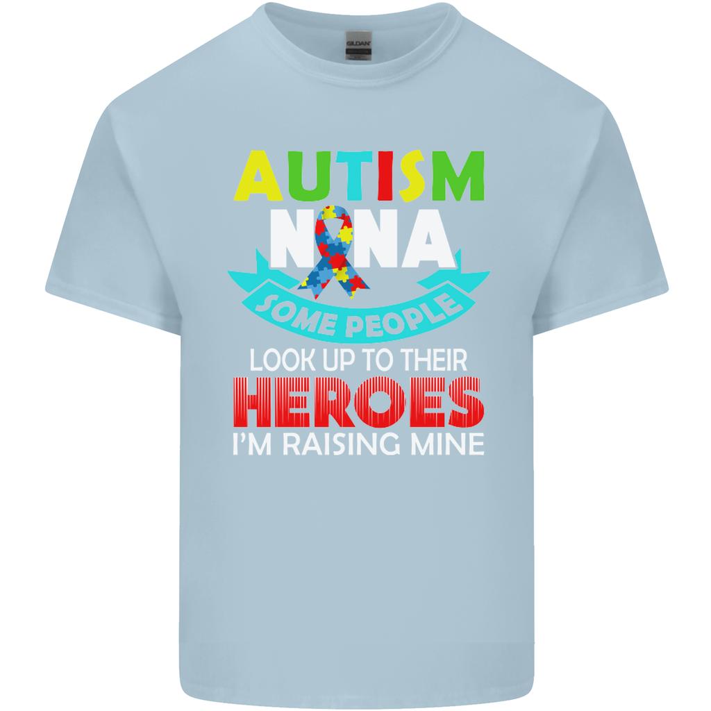 Autism Nana Grandparents Autistic ASD Unisexs Light Cotton TShirt