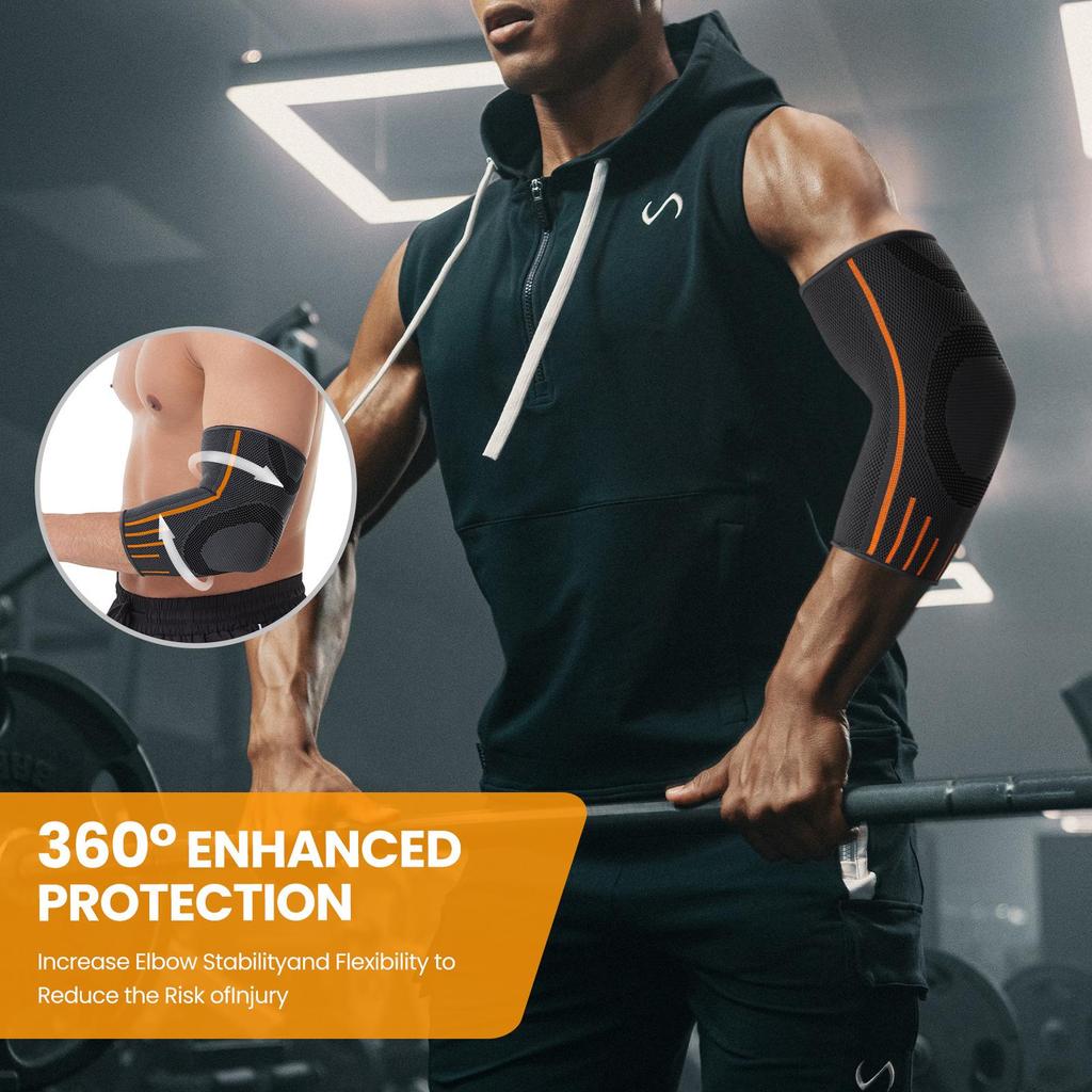 Unisex Elbow & Wrist Support Sleeve for Tennis, Basketball, Badminton, and Fitness