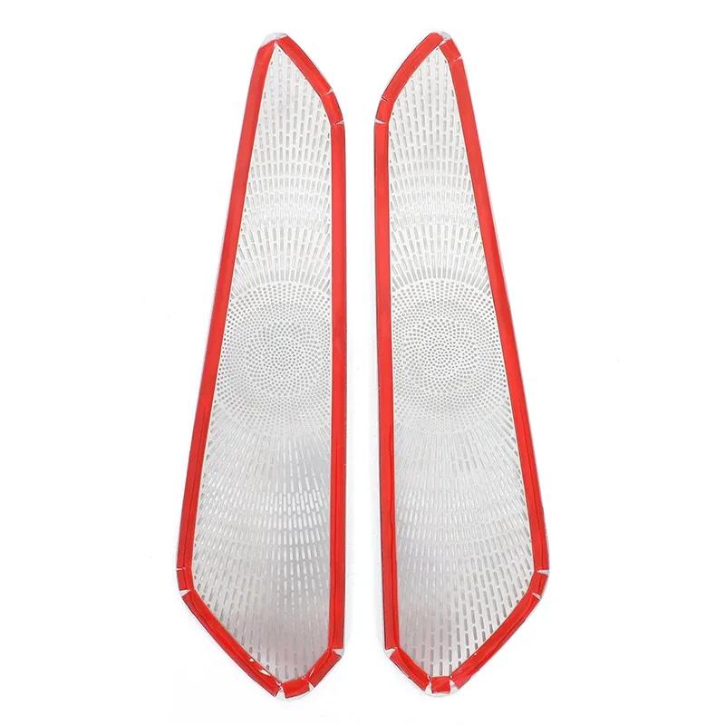 Stainless Steel For Porsche MACAN 2014-2025 Center Console Side Decorative Mesh Cover Sticker Car Interior Accessories