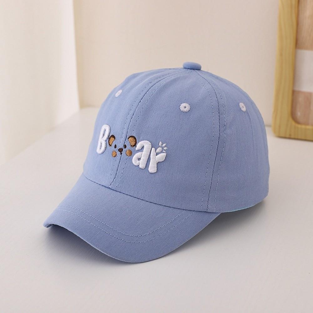 Adjustable Duck Tongue Cap Sun Protection Sun Visor Hats Cartoon Kids Baseball Hat Girl синий