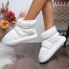 Fashion White Down Waterproof Snow Boots for Women 2024 Winter Long Plush Warm Cotton Padded Shoes Woman Thick Sole Platform Ankle Boots