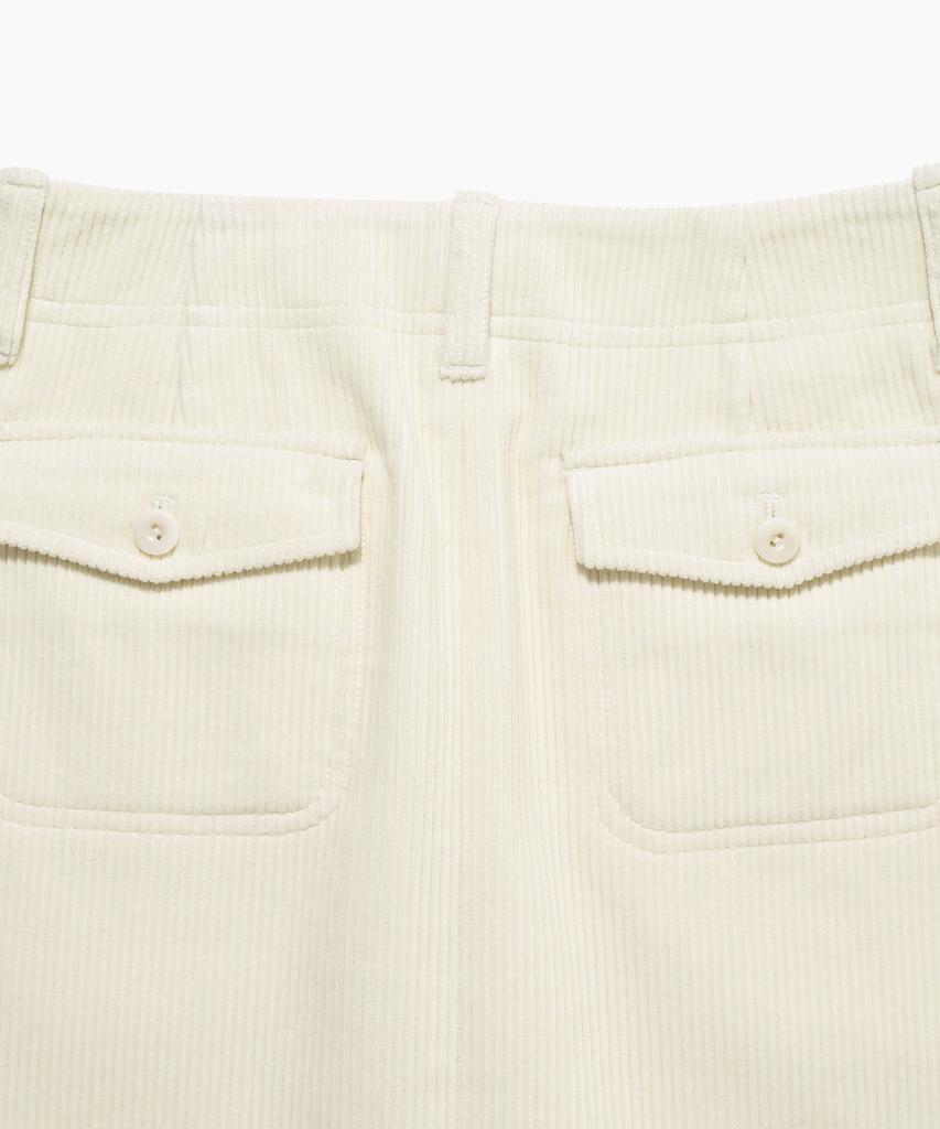 Tudment Corduroy Mini Skirt Ivory