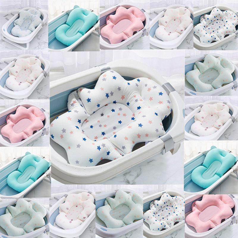 Clouds Baby Bath Pad Scientific Spinal Protection Non-slip Mat For Newborns