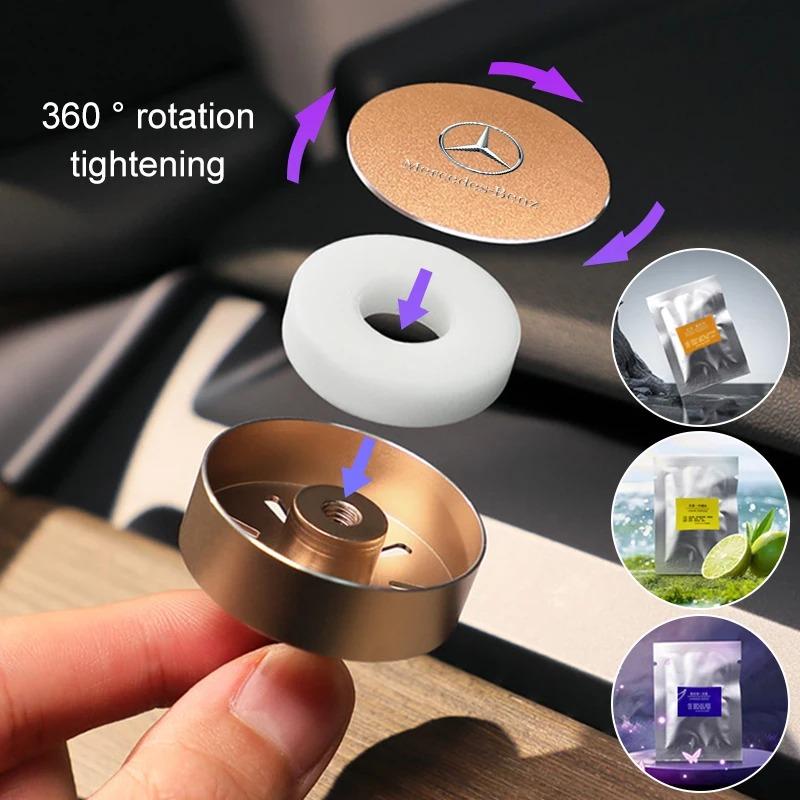 HGQ5 For Mercedes-Benz AMG A B C E S V A45 C43 CLA R-Class GLA GLB Car air outlet aromatherapy Air Freshener Solid Fragrance Diffuser