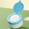 Baby Body Powder Container Case With Powder Puff Portable Safety Empty Newborns Body Powder Storage Box Cosmetic Puff Holder