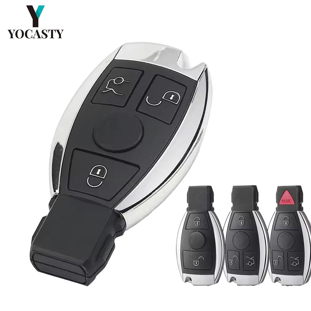 YOCASTY 2/3/4 Buttons For Mercedes Benz BGA NEC B C E R S CL GL SL CLK SLK W203 W211 W204 Fob Smart Remote Car Key Shell Case