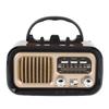 Retro Radio with   Spker Memory Card USB Playback Solar Battery Powered Rechargble Portable AM FM Radio for Outdoor Camping