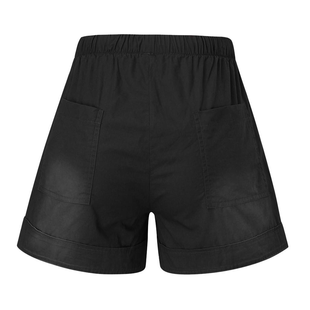 cheap-pants-womens-comfy-drawstring-splice-casual-elastic-waist