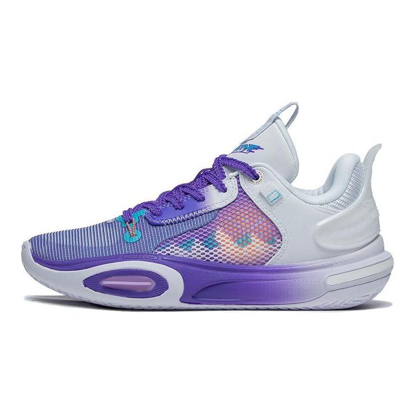 Li Ning All City 11 Youth Snow Mountains Cushioning Slip Resistant Abrasion Resistant Low top Basketball Shoes Unisex ABPT049-2