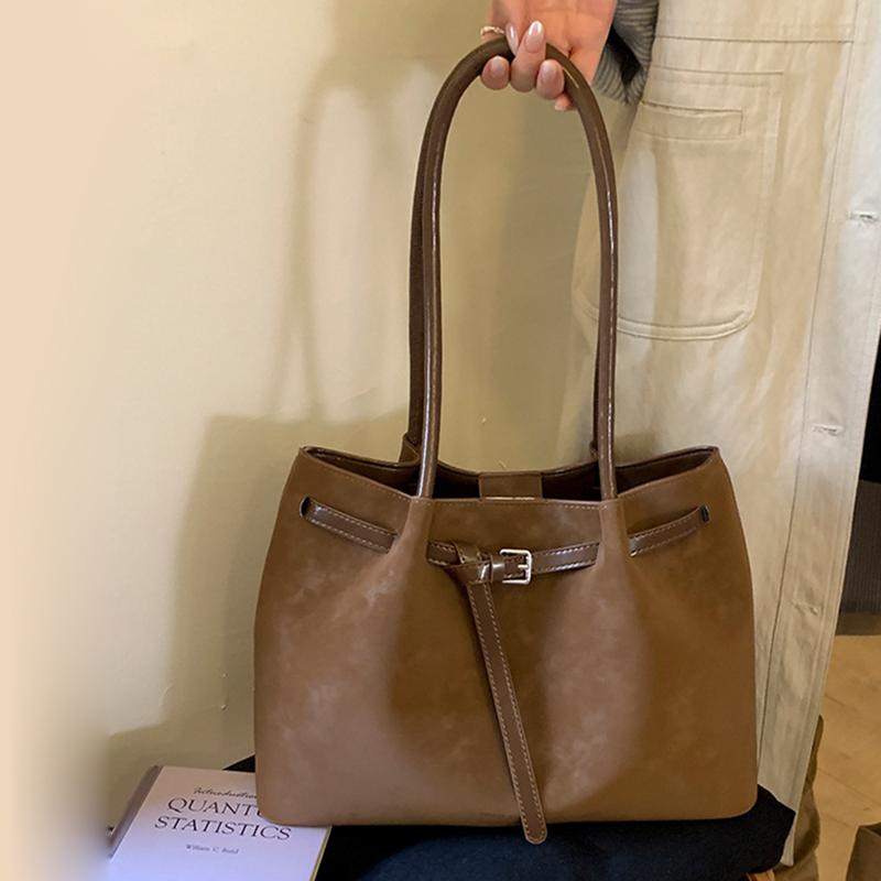 Yogodlns Retro kabelka pod paži pro ženy Nová trendy móda Ležérní taška tote pro dojíždění Velkokapacitní taška přes rameno