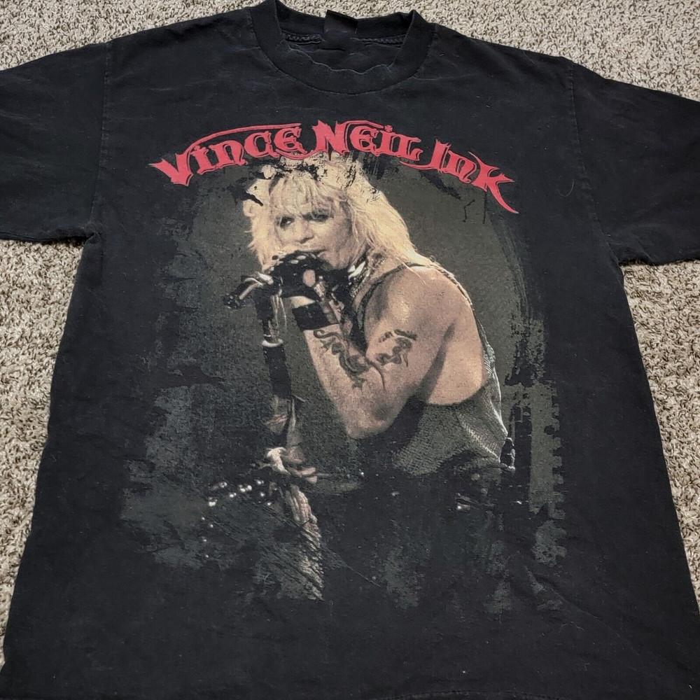 Vince Neil Music For Lovers Black T-Shirt Cotton Full Size Unisex T-Shirt L