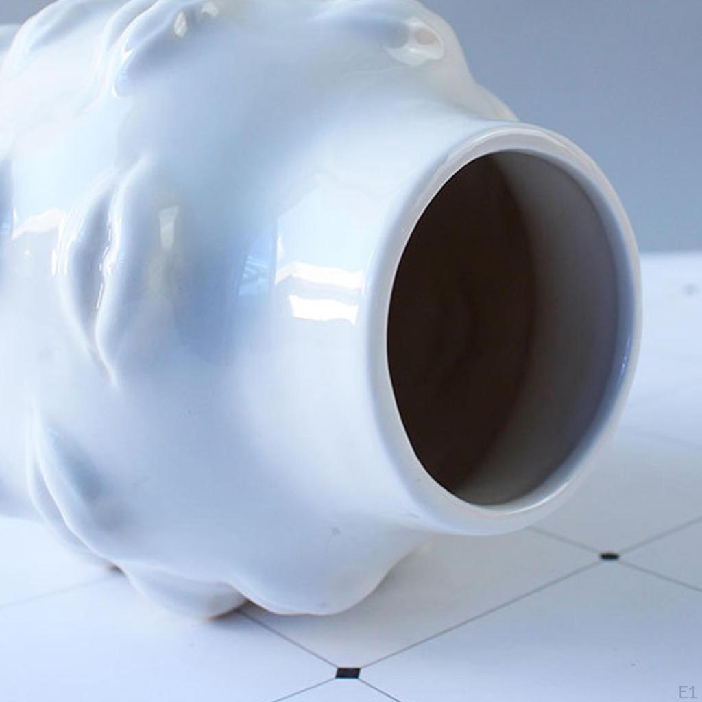 Artistic Ceramic Flower Pot, Unique Abstract Sculpture for Home and Hotel Settings