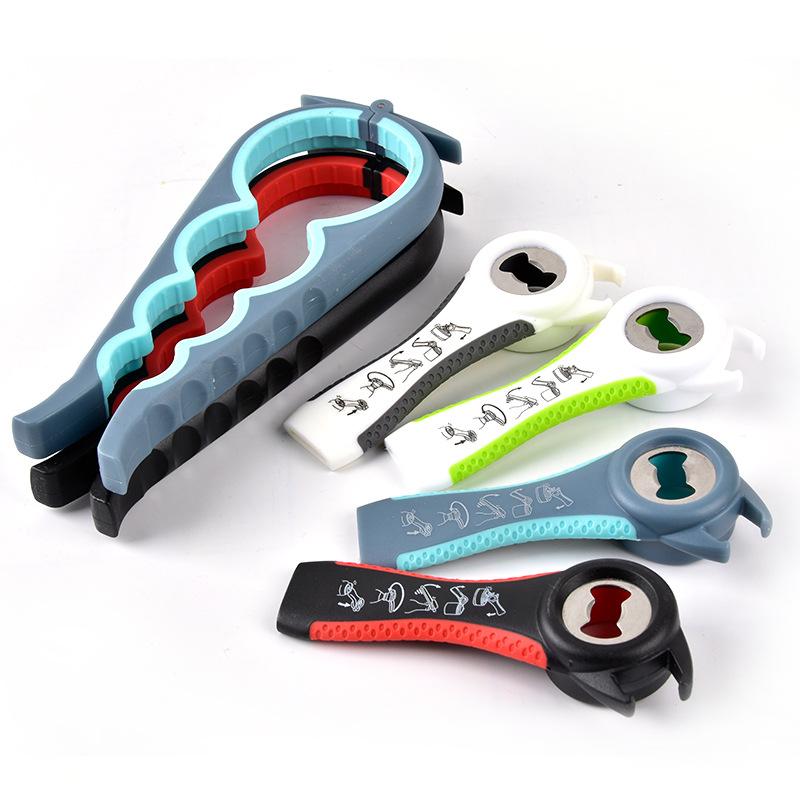 4 Stück Upgrade-Glasöffner, Multifunktions-Flaschenöffner, Korkenzieheröffner für schwache Hände, Arthritis, ältere Kinder